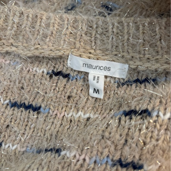 Maurices Tan Crew Neck Sweater with Cozy Texture - Picture 8 of 10